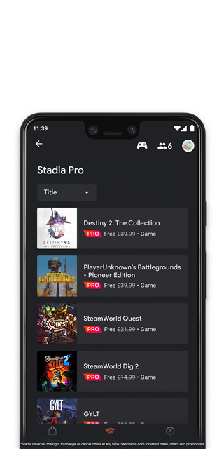 谷歌云游戏Stadia5